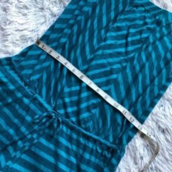 [a19-27] Lucky Brand Stripe Chevron Coverup Romper - Picture 4 of 5